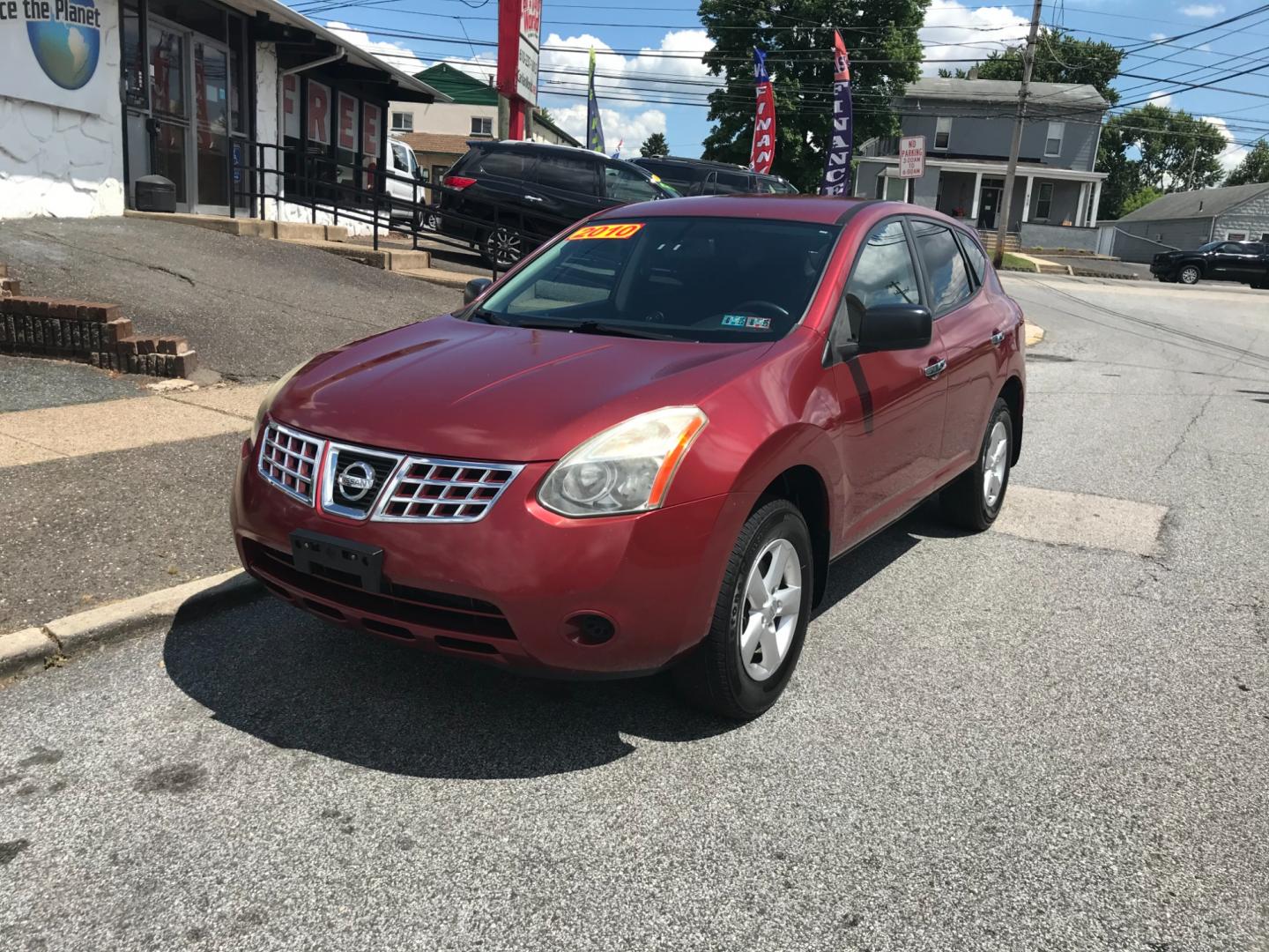 2010 Red /Gray Nissan Rogue S (JN8AS5MV0AW) with an 2.5 V4 engine, Automatic transmission, located at 577 Chester Pike, Prospect Park, PA, 19076, (610) 237-1015, 39.886154, -75.302338 - 2010 Nissan Rogue S: Only 124k miles, AWD, new PA inspection, great on gas, runs LIKE NEW! This vehicle comes inspected and has been given a bumper to bumper safety check. It is very clean, reliable, and well maintained. We offer a unique pay plan that is known for being the easiest and fastest f - Photo#2